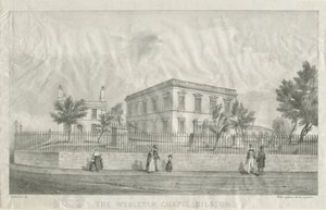 Bilston - Wesleyan Şapeli: litografi, nd [?1840s] by Unbekannt