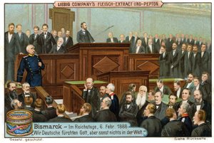 Bismarck Reichstag#39;da by Unbekannter Künstler