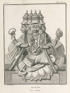 Brahma, Hindu yaratıcı tanrısı by Unbekannt
