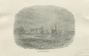 Burton-upon-Trent - Eski Kilise: vinyetli gravür ve [?19. yüzyıl] by Unbekannt