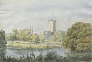 Burton-upon-Trent - "Eski" Kilise: suluboya resim, nd [?19. yüzyıl] by Unbekannt