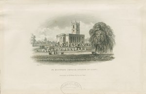 Burton-upon-Trent - St. Modwens Kilisesi: çelik oyma ve [?19th Century] by Unbekannt