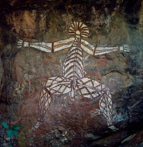 Mağara resmi, Arnhem Land, Kuzey Bölgesi, Avustralya, Aborjin kültürü