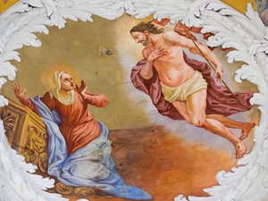 Tavan freski, Habsburg Mozolesi, Graz, Styria, Avusturya, Avrupa (fotoğraf) by Unbekannter Künstler
