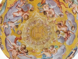 Tavan freski, Habsburg Mozolesi, Graz, Styria, Avusturya, Avrupa (fotoğraf) by Unbekannter Künstler