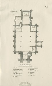 Cheadle - St. Giles Kilisesi: ahşap gravür ve [19. yüzyıl] by Unbekannt