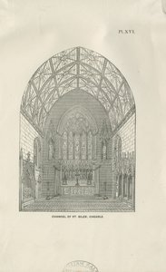 Cheadle - St. Giles" Kilisesi: ahşap gravür ve [19. yüzyıl] by Unbekannt