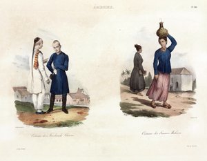 Çinli tüccarlar ve Malay kadın, Ambon by Unbekannt