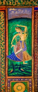 Chittra Shala avlusu, virtüöz ince tablolar, Taragarh Kalesi, Bundi, Bundi, Rajasthan, Hindistan, Asya (fotoğraf) by Unbekannter Künstler