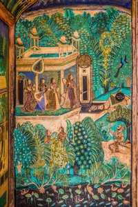 Chittra Shala avlusu, virtüöz ince tablolar, Taragarh Kalesi, Bundi, Bundi, Rajasthan, Hindistan, Asya (fotoğraf) by Unbekannter Künstler