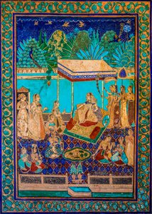 Chittra Shala avlusu, virtüöz ince tablolar, Taragarh Kalesi, Bundi, Bundi, Rajasthan, Hindistan, Asya (fotoğraf) by Unbekannter Künstler