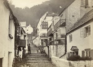 Clovelly, Torridge, Devon, BK (s/b fotoğraf) by Unbekannter Künstler