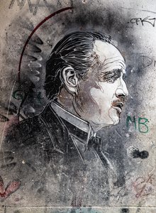 C215 Viuccaria Market tarafından Marlon Brando tarafından oynanan Don Corleone by Benjamin Baud