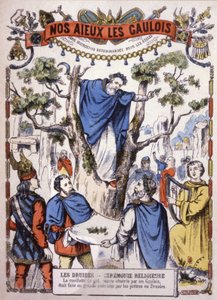 Ökseotu toplayan Druidler, 1900 civarı (illüstrasyon) by Unbekannter Künstler