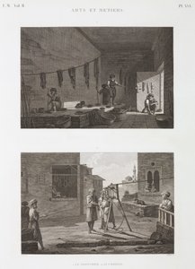 Boya ve Pigment Endüstrisi Boya işleri ve halat yapımı, Mısır, c 1798 by Unbekannt