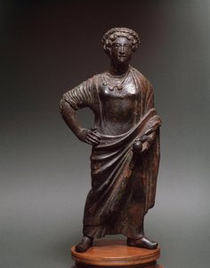 Etrüsk uygarlığı: “” genç kadın”” Bronz heykel, sd by Unbekannt