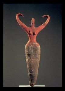 Ma'mariya'dan Kadın Heykelcik, Naqada II Dönemi (MÖ 3650-3300) (pişmiş toprak) by Unbekannt