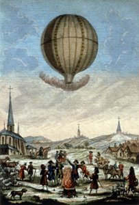 Annonay#39;da ilk Montgolfier balon tırmanışı by Unbekannter Künstler
