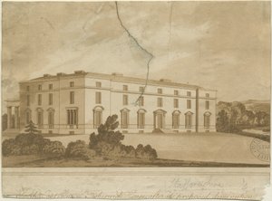 Fisherwick Hall: aquatint gravür ve [?19. yüzyıl] by Unbekannt