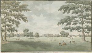 Fisherwick Hall: sulu boya çizimi, 1786 by Unbekannt
