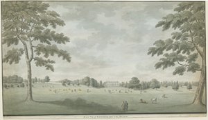 Fisherwick Hall: sulu boya, nd [1786] by Unbekannt
