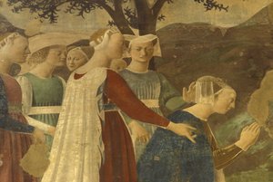 Fresk, San Francesco Bazilikası, Arezzo, Toskana, İtalya by Unbekannter Künstler