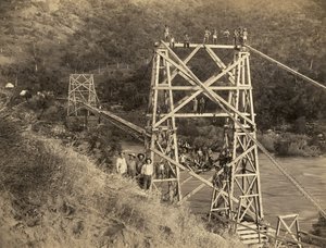 Fresno, California: 1890 Bu fotoğraf C.C. Curtis, Hiram T. Smith ve Austin D.Moore tarafından şirketleri Kings River Lumber için Sierras