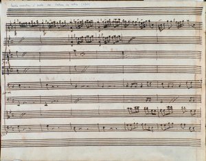 Johan Christian Bach'ın Alessandro Nell'Indie operasının müziklerinin ön yüzü (1761 tarihli orijinalinden tıpkıbasım) by Unbekannter Künstler