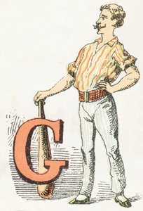 G - Jimnastik - Çocukça Alfabe, Editions Gordinne 1920 (gravür) by Unbekannt
