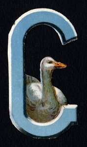 Goose gibi. Hayvanlar konulu böcek oymacılığı. Oymak. İngiliz menşeili 26 waffle kromolitograf serisi. Editör ve illüstratör bilinmiyor. 19. yüzyılın sonu. Karartma: 5,5x3,5cm by Unbekannt