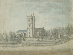 Handsworth Kilisesi: sulu boya, 1769 by Unbekannt