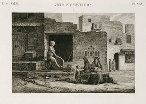Hırdavat ve Hırdavat Bıçak öğütücü, Mısır, c 1798 by Unbekannt