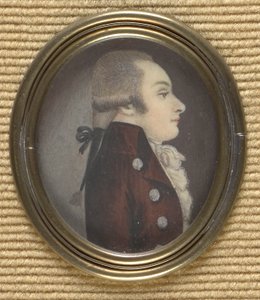 Profildeki beyefendi (Wolfgang Amadeus Mozart?) by Unbekannter Künstler