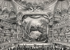 Tiyatro tarihi: Paris#39;teki Variétés Amusantes tiyatrosu (şimdi Théâtre-Francais) by Unbekannter Künstler