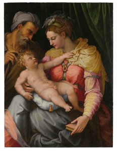 Kutsal Aile (panelde yağ) by Unbekannt