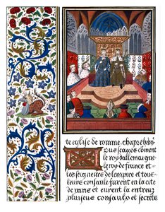 Wenceslaus ve Charles VI'nın ışıklı sayfası by Unbekannter Künstler