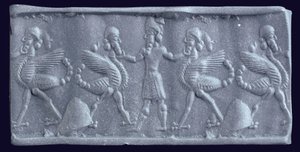 Bir Neo-Babil Silindir Mühründen İzlenim, MÖ 750-600 dolayları by Unbekannt