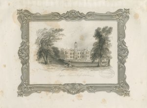Ingestre Hall: çelik gravür, 1 Nisan 1841 by Unbekannt