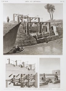Sulama İki sulama sistemi, Mısır, c 1798 by Unbekannt