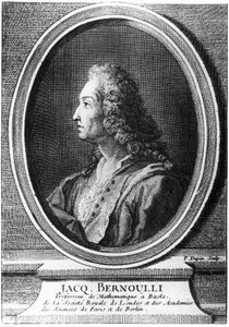 Jacques Bernoulli, İsviçreli matematikçi, c 1700 by Unbekannt