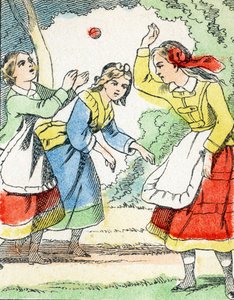 Oyun: La pelota - Çocuk Eğlence Alfabesi c.1890 (litografi) by Unbekannt
