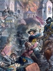 Johann Tserclaes, Magdeburg şehrinde savaşıyor by Unbekannter Künstler