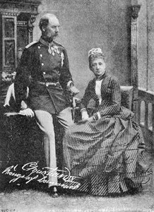 Danimarka Kralı Christian IX ve Kraliçe Louise by Unbekannt