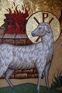 Kykkos Manastırı, Kıbrıs. Lamb of God mozaiği, 20150510, Pedoulas, Kıbrıs by Unbekannt