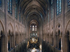 Notre Dame de Paris Katedrali, Paris 4. 1160#39;tan itibaren inşaat, Viollet Le Duc tarafından rehabilitasyon by Unbekannter Künstler