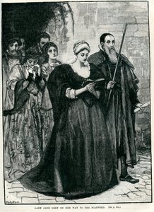Leydi Jane Gray infazına giderken by Unbekannter Künstler