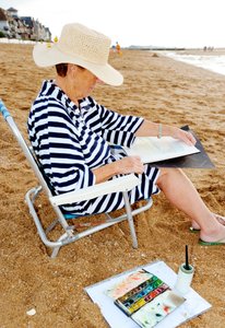 Bayan suluboya ressamı by Unbekannt