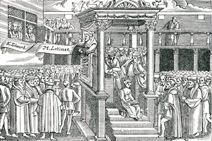 Latimer, Edward VI'dan önce vaaz veriyor by Unbekannter Künstler