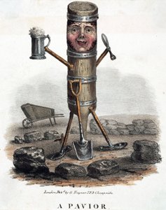 Finişer, ticaretinin araçlarıyla inşa edilen figür, 1810-1860 dolaylarında by Unbekannt