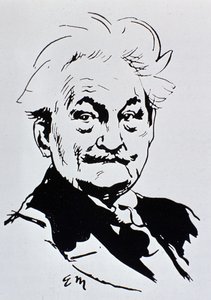 Leoš Janáček (kağıt üzerine mürekkep) by Unbekannt